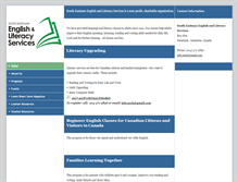 Tablet Screenshot of englishandliteracy.ca